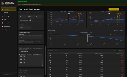 TITAN PRO-SLIP CLUTCH SIMULATION SOFTWARE
